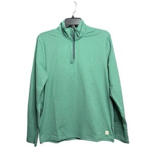 Marine Layer Men's Small green 1/4 Zip Weekend Sport Stretch Pullover Sweatshirt